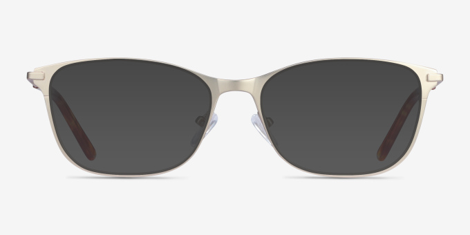 Modena Gold MetalEyeglass Frames from EyeBuyDirect, with Tinted Lenses