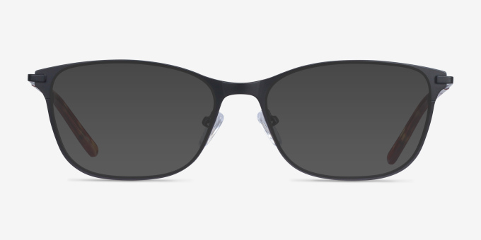 Modena Black MetalEyeglass Frames from EyeBuyDirect, with Tinted Lenses