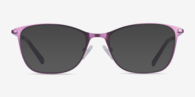 Kasia Purple MetalEyeglass Frames from EyeBuyDirect, with Tinted Lenses