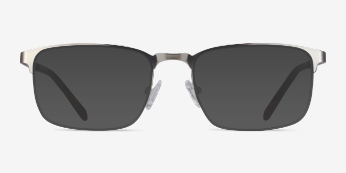 Valery Silver MetalEyeglass Frames from EyeBuyDirect, with Tinted Lenses