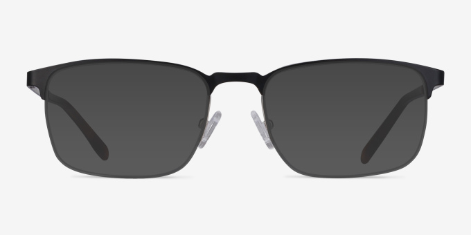 Valery Black MetalEyeglass Frames from EyeBuyDirect, with Tinted Lenses