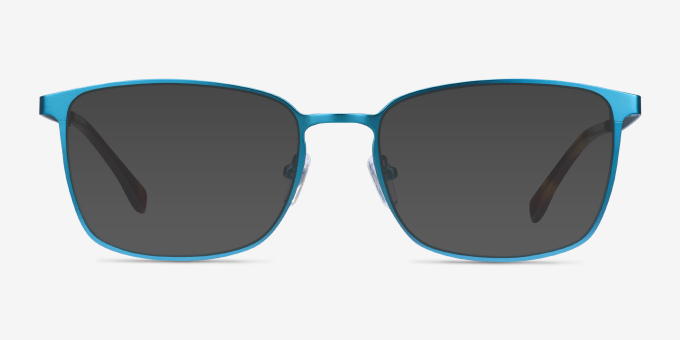Strategy Blue MetalEyeglass Frames from EyeBuyDirect, with Tinted Lenses