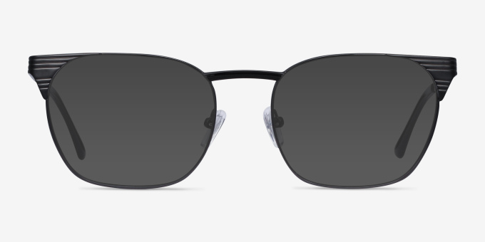 Soulist Black MetalEyeglass Frames from EyeBuyDirect, with Tinted Lenses