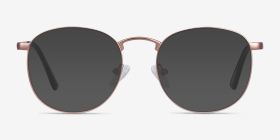 St Michel Or rose Métal Montures de lunettes de vue d'EyeBuyDirect, with Tinted Lenses