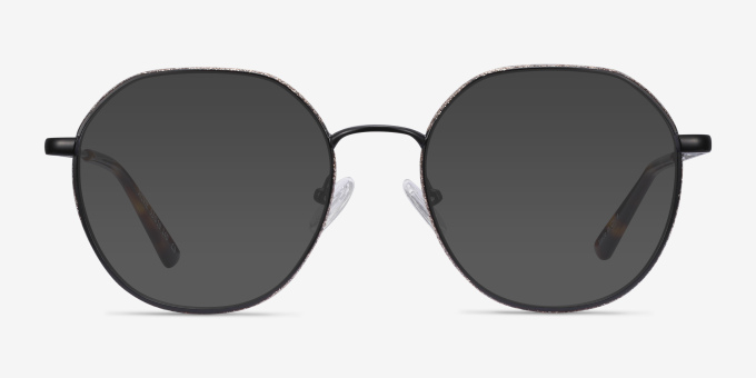 Sylvie Black MetalEyeglass Frames from EyeBuyDirect, with Tinted Lenses