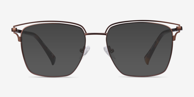 Hewitt Coffe MetalEyeglass Frames from EyeBuyDirect, with Tinted Lenses