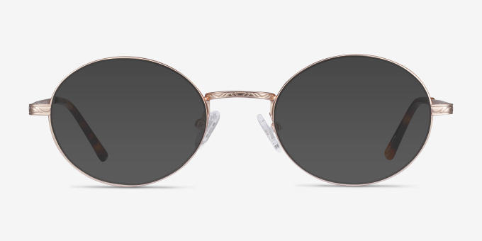 Equinox Gold MetalEyeglass Frames from EyeBuyDirect, with Tinted Lenses