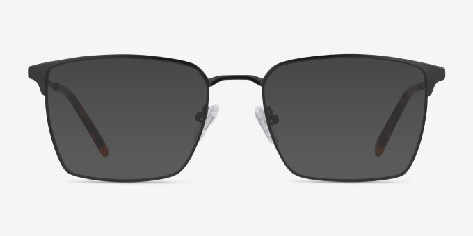 Metro Black MetalEyeglass Frames from EyeBuyDirect, with Tinted Lenses