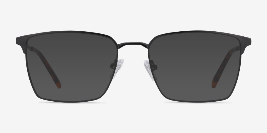 Metro Rectangle Black Glasses for Men | Eyebuydirect