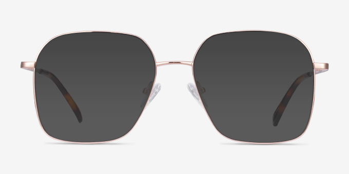 Roman Rose Gold MetalEyeglass Frames from EyeBuyDirect, with Tinted Lenses