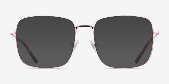 Dorato Rose Gold MetalEyeglass Frames from EyeBuyDirect, with Tinted Lenses