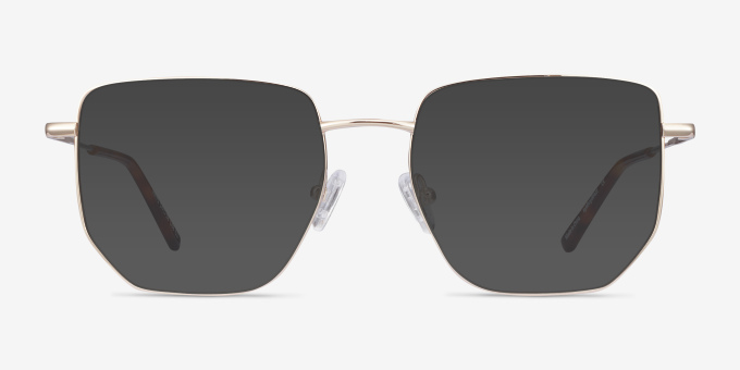 Rhys Gold MetalEyeglass Frames from EyeBuyDirect, with Tinted Lenses