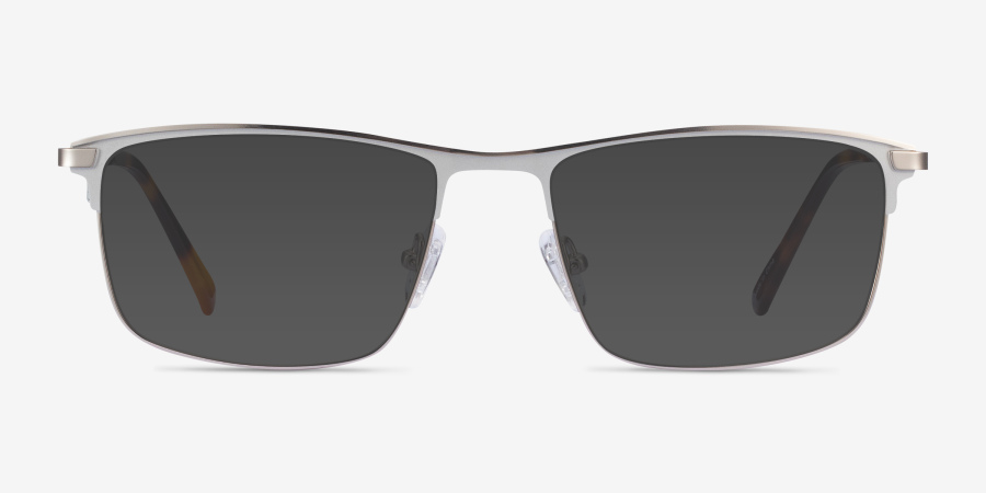 Harrison Rectangle Silver Glasses for Men | Eyebuydirect