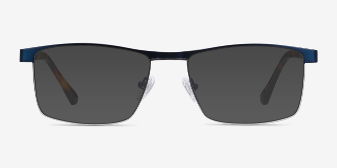 Julian Blue MetalEyeglass Frames from EyeBuyDirect, with Tinted Lenses