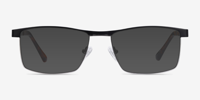 Julian Black MetalEyeglass Frames from EyeBuyDirect, with Tinted Lenses
