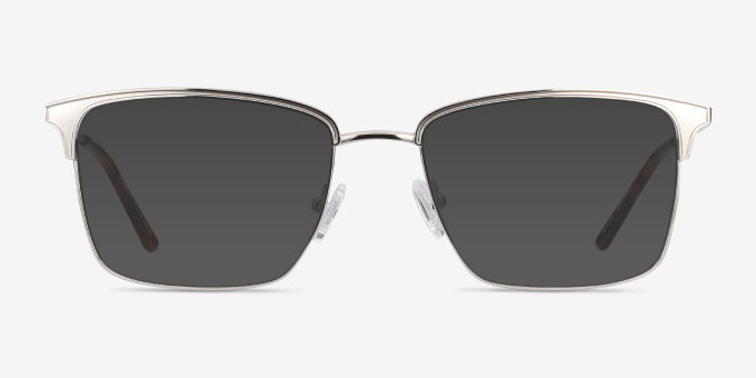 Nathaniel Silver MetalEyeglass Frames from EyeBuyDirect, with Tinted Lenses