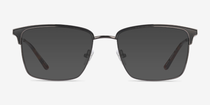 Nathaniel Black MetalEyeglass Frames from EyeBuyDirect, with Tinted Lenses