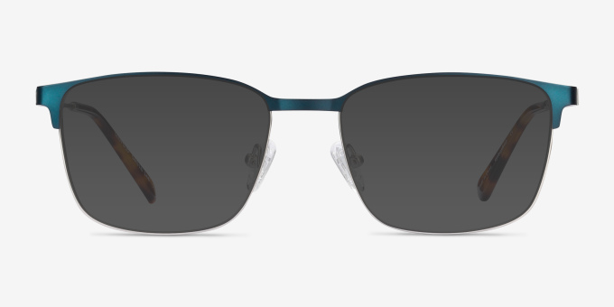 Leopold Navy MetalEyeglass Frames from EyeBuyDirect, with Tinted Lenses