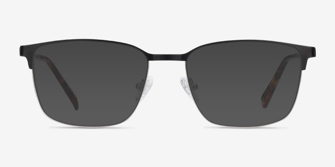 Leopold Black MetalEyeglass Frames from EyeBuyDirect, with Tinted Lenses