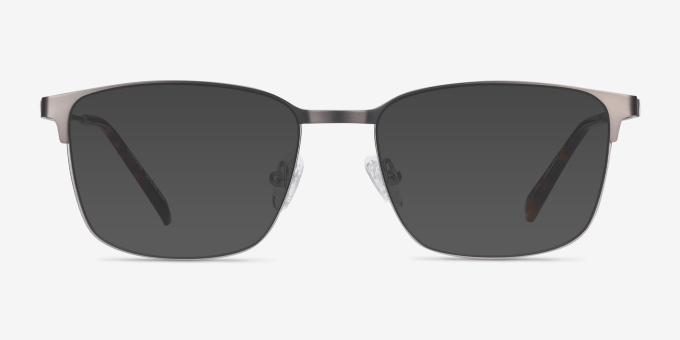 Leopold Gunmetal MetalEyeglass Frames from EyeBuyDirect, with Tinted Lenses