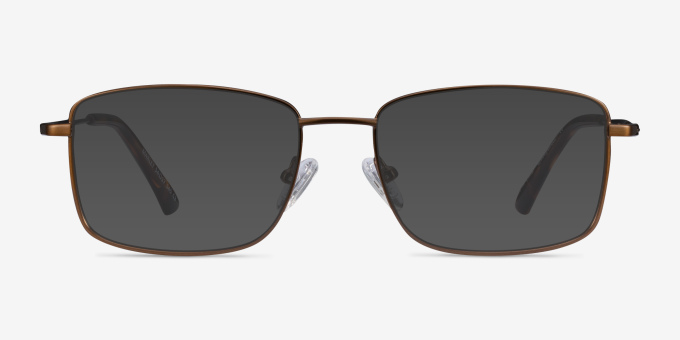 Marley Bronze MetalEyeglass Frames from EyeBuyDirect, with Tinted Lenses