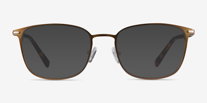 River Bronze & Gold Acetate, MetalEyeglass Frames from EyeBuyDirect, with Tinted Lenses