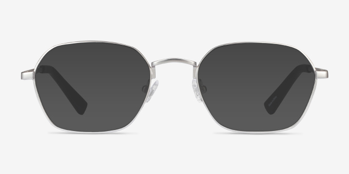 Space Matte Gunmetal MetalEyeglass Frames from EyeBuyDirect, with Tinted Lenses