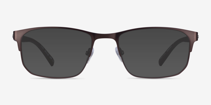 Clint Brown MetalEyeglass Frames from EyeBuyDirect, with Tinted Lenses