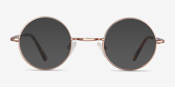 Abazam Rose Gold MetalEyeglass Frames from EyeBuyDirect, with Tinted Lenses