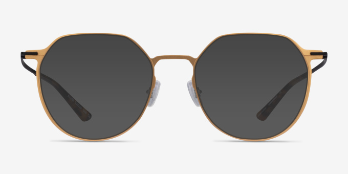 Alum Gold & Black Aluminium AlloyEyeglass Frames from EyeBuyDirect, with Tinted Lenses