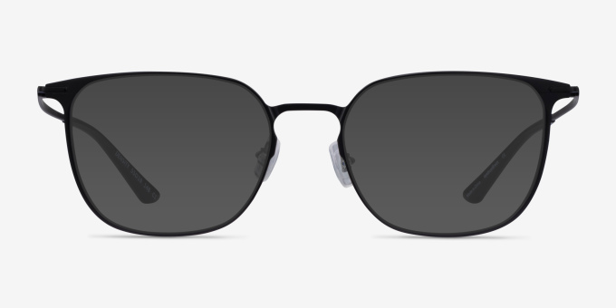 Density Black Aluminium AlloyEyeglass Frames from EyeBuyDirect, with Tinted Lenses