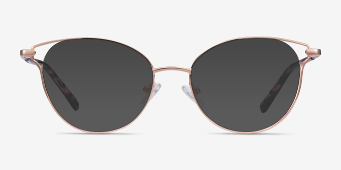 Trance Rose Gold MetalEyeglass Frames from EyeBuyDirect, with Tinted Lenses