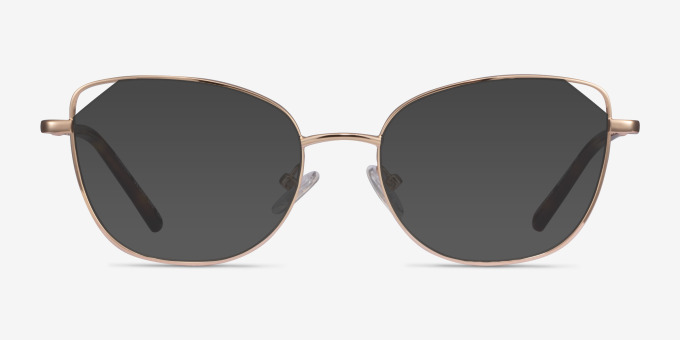 Moment Rose Gold MetalEyeglass Frames from EyeBuyDirect, with Tinted Lenses