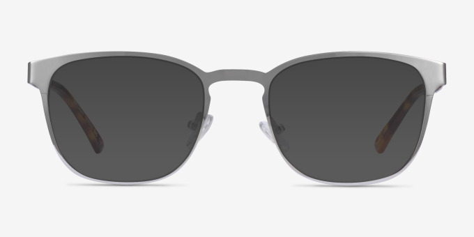 Bellamy Silver MetalEyeglass Frames from EyeBuyDirect, with Tinted Lenses