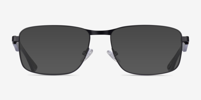 Possibility Matte Black AcetateEyeglass Frames from EyeBuyDirect, with Tinted Lenses