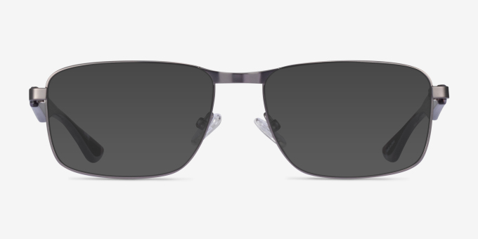 Possibility Matte Gunmetal AcetateEyeglass Frames from EyeBuyDirect, with Tinted Lenses