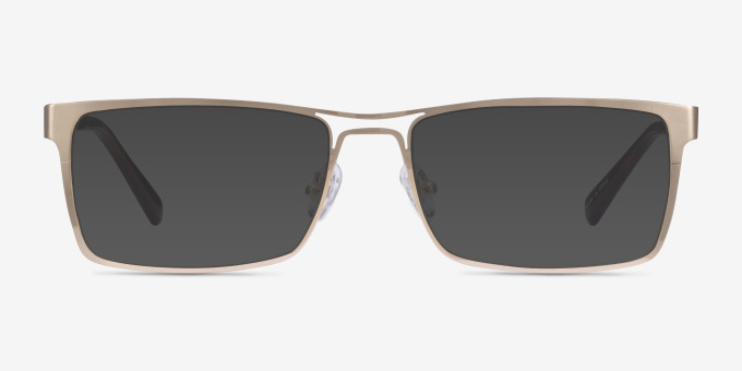 Biloxi Gold MetalEyeglass Frames from EyeBuyDirect, with Tinted Lenses