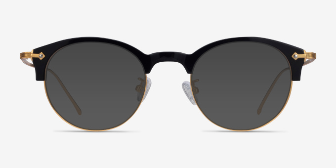 Irvin Black Acetate, MetalEyeglass Frames from EyeBuyDirect, with Tinted Lenses