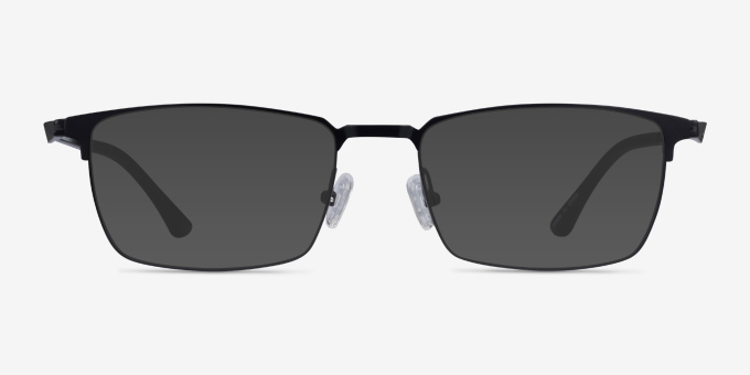 Evans Black Plastic, MetalEyeglass Frames from EyeBuyDirect, with Tinted Lenses