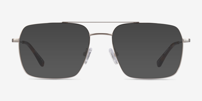 Aerial Silver MetalEyeglass Frames from EyeBuyDirect, with Tinted Lenses