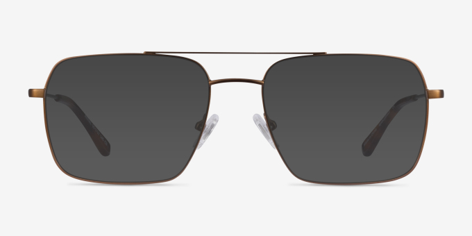 Aerial Bronze MetalEyeglass Frames from EyeBuyDirect, with Tinted Lenses