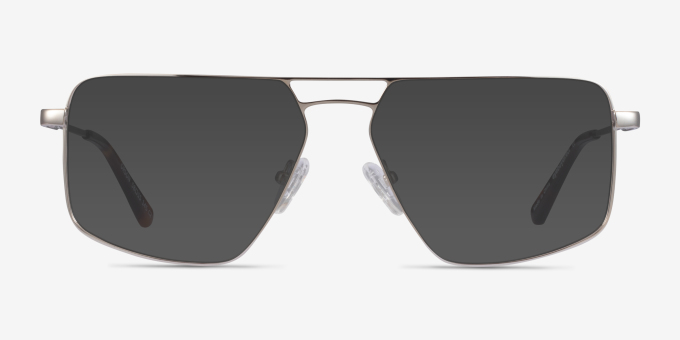 Orson Silver MetalEyeglass Frames from EyeBuyDirect, with Tinted Lenses