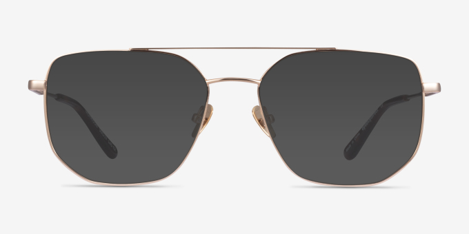 Morrison Gold MetalEyeglass Frames from EyeBuyDirect, with Tinted Lenses