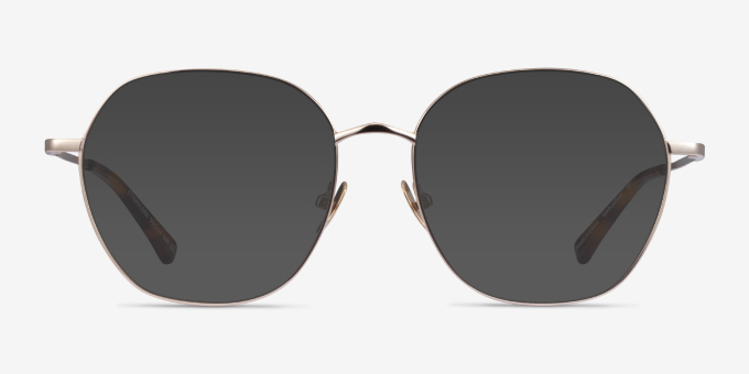 Etymology Light Gold MetalEyeglass Frames from EyeBuyDirect, with Tinted Lenses