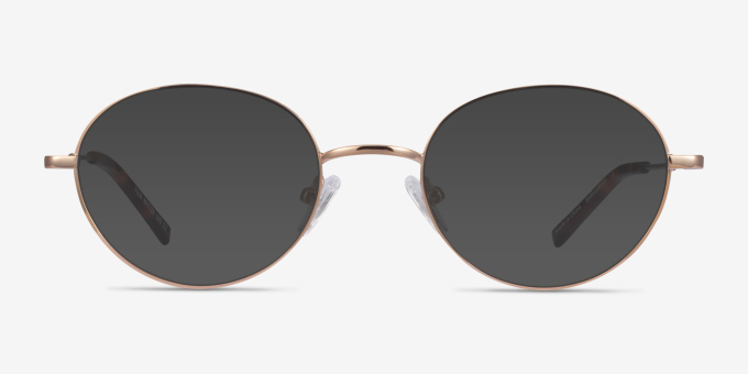 Film Rose Gold MetalEyeglass Frames from EyeBuyDirect, with Tinted Lenses
