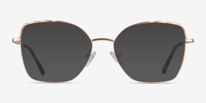 Rapture Rose Gold MetalEyeglass Frames from EyeBuyDirect, with Tinted Lenses