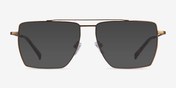 Perspective Bronze MetalEyeglass Frames from EyeBuyDirect, with Tinted Lenses