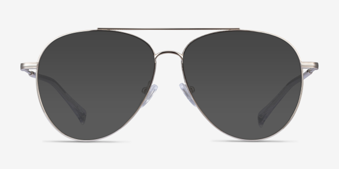 Jerrie Silver MetalEyeglass Frames from EyeBuyDirect, with Tinted Lenses