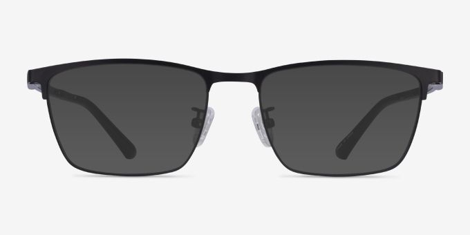Joker Black MetalEyeglass Frames from EyeBuyDirect, with Tinted Lenses