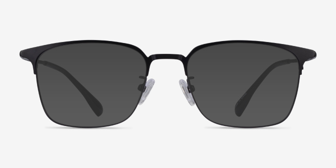 Below Rectangle Black Glasses for Men | Eyebuydirect